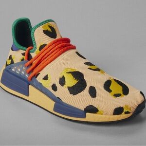 NWT Adidas x Pharrell Hu Pulse Amber Animal Print NMD Boost Human Race Sneakers